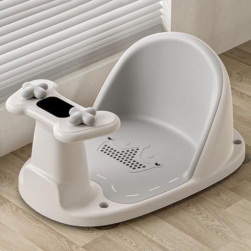 Chaise à dossier réglable bébé pour éviter les glissades au bain - 5