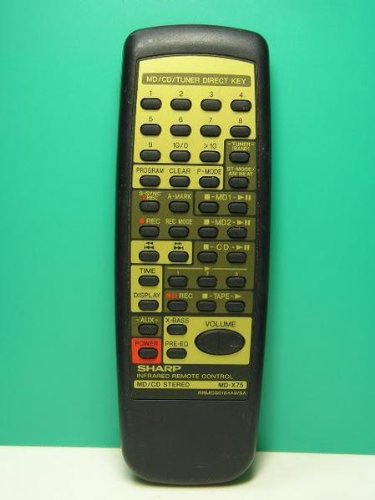 シャープ オーディオリモコン MD-X75 RRMCG0164AWSA i8my1cf Amazon.co.jp: シャープ オーディオリモコン MD-X75