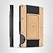 Ridge Wallet for Men - Slim Minimalist Compact Wallet with RFID Protected Lining, Leather Front Pocket Wallets for Men with Cash Strap (Natural Tan)
