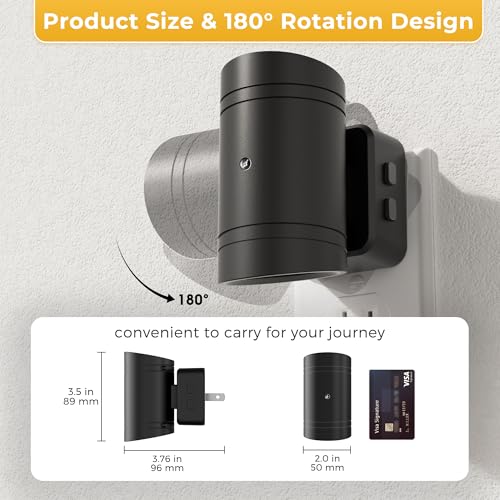 Image of L LOHAS LED Night Light, Dimmable Night Lights Plug into Wall,2 Pack 3CCT Nightlight for Kids,180 Rotatable, 3000K /4000k /5000K Adjustable Night Lights with Dusk to Dawn Sensor for Bedroom Bathroom