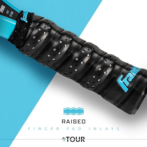 Image of Franklin Sport Pro Pickleball Paddles - FS Tour Series Carbon Fiber Paddles - Official USA Pickleball (USAPA) Approved - Tempo Pro Player - 16mm Polymer Core - Blue