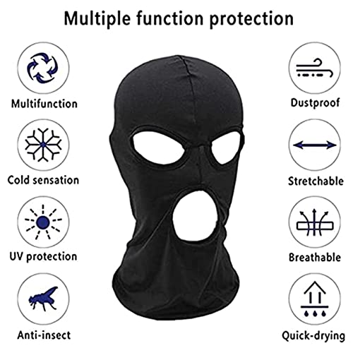 Balaclava Ski Mask for Men Women, Full Face Cover UV Protection Breathable Mask, Summer Face Mask for Outdoor Motorcycle Cycling Hunting Skiing (US, Alpha, One Size, 4A)