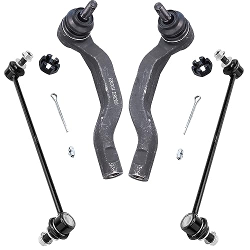Image of Detroit Axle - 3.5L Front Struts Kit for Toyota 2006-2012 RAV4, 2 Struts w /Coil Spring Assembly 2 Sway Bar Links 2 Outer Tie Rods 2007 2008 2009 2010 2011 Replacement Suspension Ready Struts Shocks