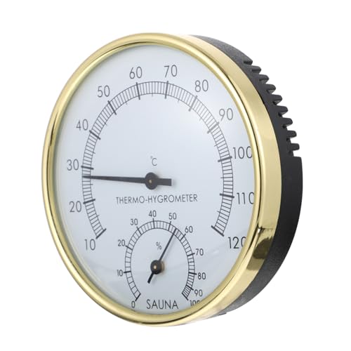 JOINPAYA Termoigrometro Sauna Pratico e Leggero con Materiali Resistenti per Misurazione Precisa Temperatura e Umidità Accessorio per Sauna ed Esterna