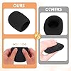 6 PCS Black Microphone Foam Cover, Mic Cover for Microphones Foam Handheld Covers Mic Windscreen Sponge Microphone Breathable Windscreen Pop Filter Reduce Wind Noises Mics Covers for Karaoke #4