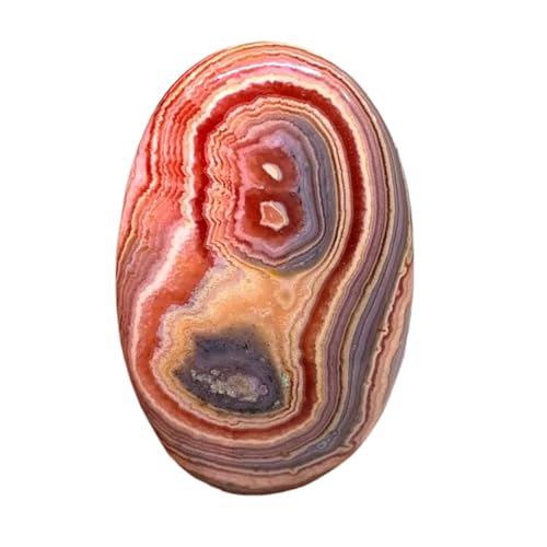 Rhodochrosite naturelle 49x31x7mm cabochon ovale pour création de bijoux DIY