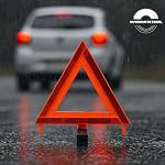 Safety Triangles DOT Approved, Standard Warning Triangles Enmergency Reflector, Emergency Triangles for Vehicles with Carry Case(3 Pack,Without Sand) - Image 6