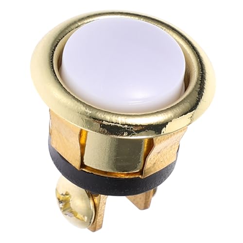 Lurrose Botón de Timbre de Puerta Reemplazo Botón Pulsador Resistente con LED Instalación Interruptor Decorativo para Hogar Diseño Vintage con Acabado