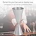 BestAlice Jigger for Bartending, Double Cocktail Jigger, Stainless Steel Jigger Measuring Jigger Cup, Japanese All in One Glossy Bar Wine Measuring Cup for Bartender(30/60ml)