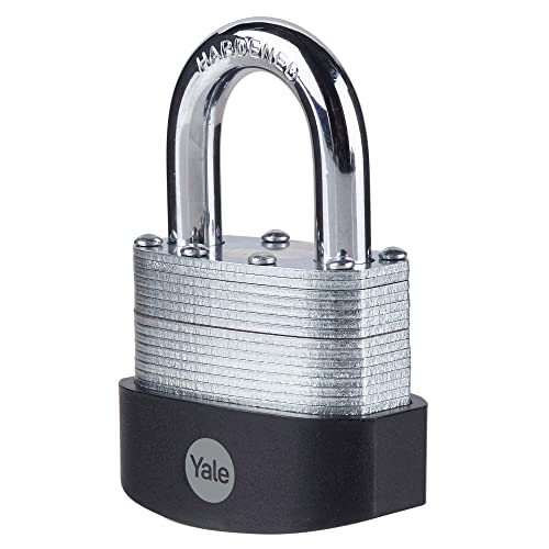 Image of Yale - Y125B /50 /129 /1 High Security 50mm Laminated Steel Padlock - Open Hardened Steel Shackle - 3 Keys