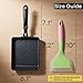 HAPPI STUDIO Tamagoyaki Pan - Japanese Omelette Pan Nonstick PFOA-Free - Japanese Egg Pan - Omelet Pan - Square Frying Pan Rolled Omelette Egg Roll - Tamago Skillet 7x6 All Stovetops