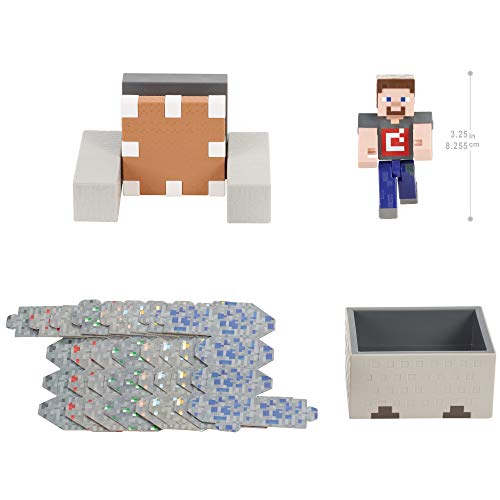 Mattel Minecraft GVL55 - Minecart Mayhem Spielset mit Steve-Figur und Zubehör, Spielzeug für Kinder ab 6 Jahren – Bild 8