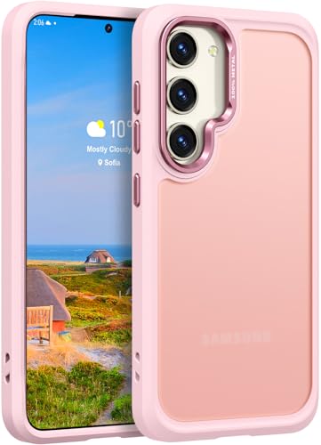 Image of Rayboen for Translucent Matte Samsung S23+ Plus Case, Pink