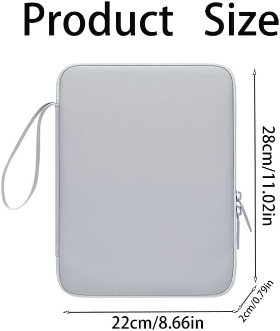 Initail 9-11 Inch Tablet Sleeve Bag for Men & Women,Portable Ipad Carrying Case, Ipad Bag for Daily Work Travel Ipad Accessories for Gift (GR-M) image 3