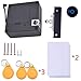 Electronic Cabinet Lock, RFID Electronic Cabinet Lock, Hidden DIY Lock, Electronic Sensor Lock, Punch-Free, Locker Lock, Wardrobe Lock, Drawer Lock