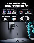 INIU USB C Chargeur, 30W PD QC 3.0 Bloc de chargeur de type C rapide à deux ports, USB C Chargeur mural avec prise pliable pour iPhone 16 15 14 13 12 Pro Max Samsung S22 S21 Remarque 20 iPad Pro Google AirPods