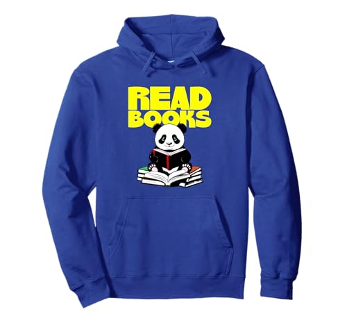 Panda leyendo libros, linda idea de bibliotecario Sudadera con Capucha