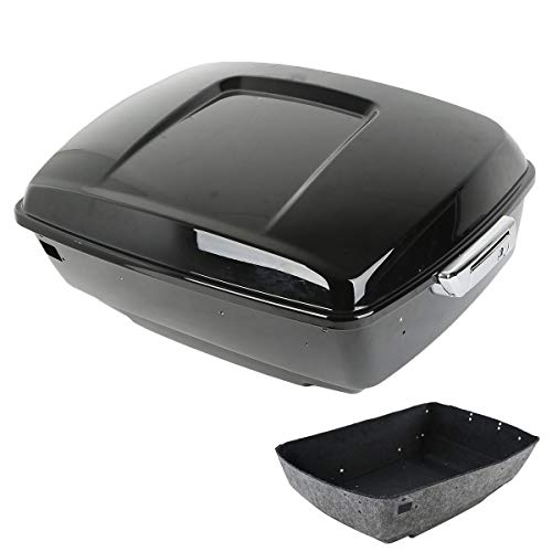 XFMT 13.7" King Tour Pak Pack Trunk +Latch Compatible with Harley Touring Electra