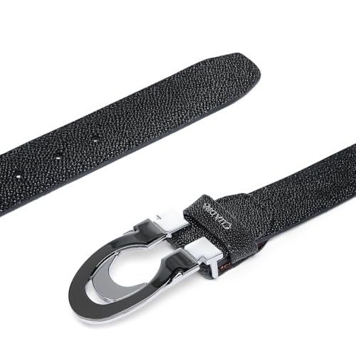 Cuadra Belt for Men in Genuine Stingray Leather Black3