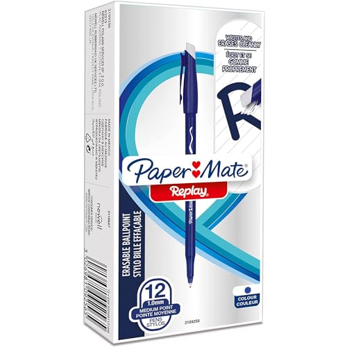 Papermate Confezione 12 Penne Replay 40 Blu - 2