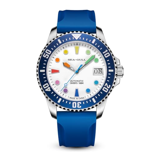 Montre de plongée automatique SEA-GULL en cristal saphir homme