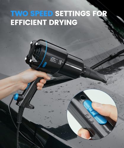 Raybao 4601 Car Dryer Air Blower -1300W Handheld High Powered Filtered Car Blower thumb #3