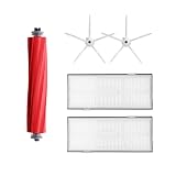 ALPGEN Accessori for aspirapolvere Lavabili/Fit for Roborock S7 S 7 Robot Cleaner (Spazzola Laterale a Rullo Mian + Filtro Hepa + Panno for mocio) Spazzare Robot Set (Color : Set A)
