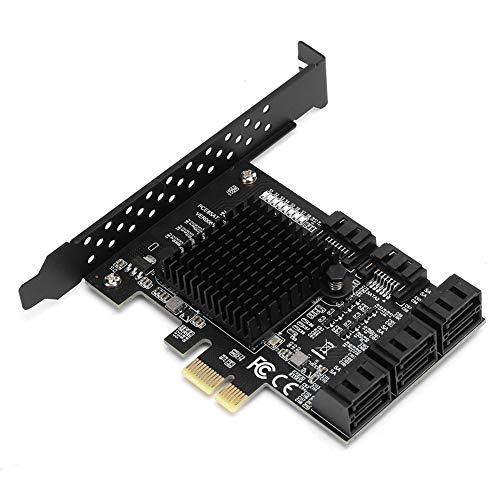 PCI E to SATA 3.0 Card, PCI E to SATA3.0 Controller Expansion Board 8 Port SATA3.0 Interface Expansion Card Compatible with SATA6G, 3G and 1.5G Hard Drives