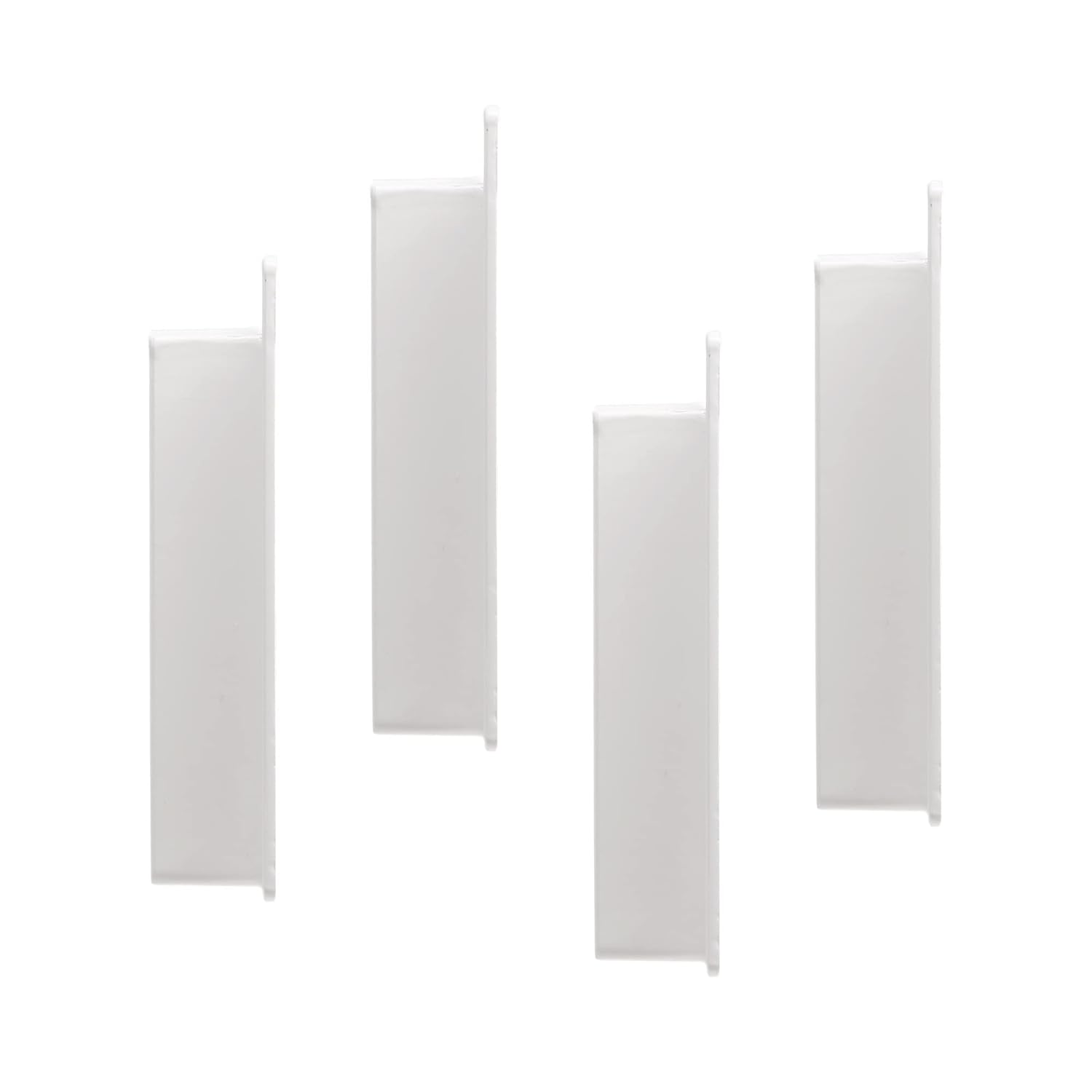 Plum Fittings 1 1/2" x 5 1/2" External Vinyl Fence Rail Bracket | White | Pack of 4