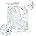 Thermalright TL-S12RW CPU Fan,Case Cooler Fan, Silent Computer Reverse Under 23.2dB(A) for Case CPU Liquid Cooler and CPU Air Cooler, Quiet CPU Reverse Fan,White