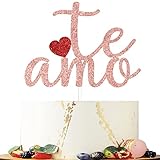 Glittery Te Amo Cake Topper, I Love You Everyday Cake Topper, Be Mine Cake Topper, Happy Valentines...