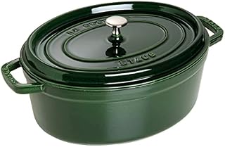 STAUB Cast Iron Roaster/Cocotte, Oval 33 cm, 6.7 L, Graphite Grey