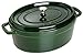 Price comparison product image Staub Cast Iron Roaster/Cocotte, Oval 33 cm, 6.7 L, Basil/Green
