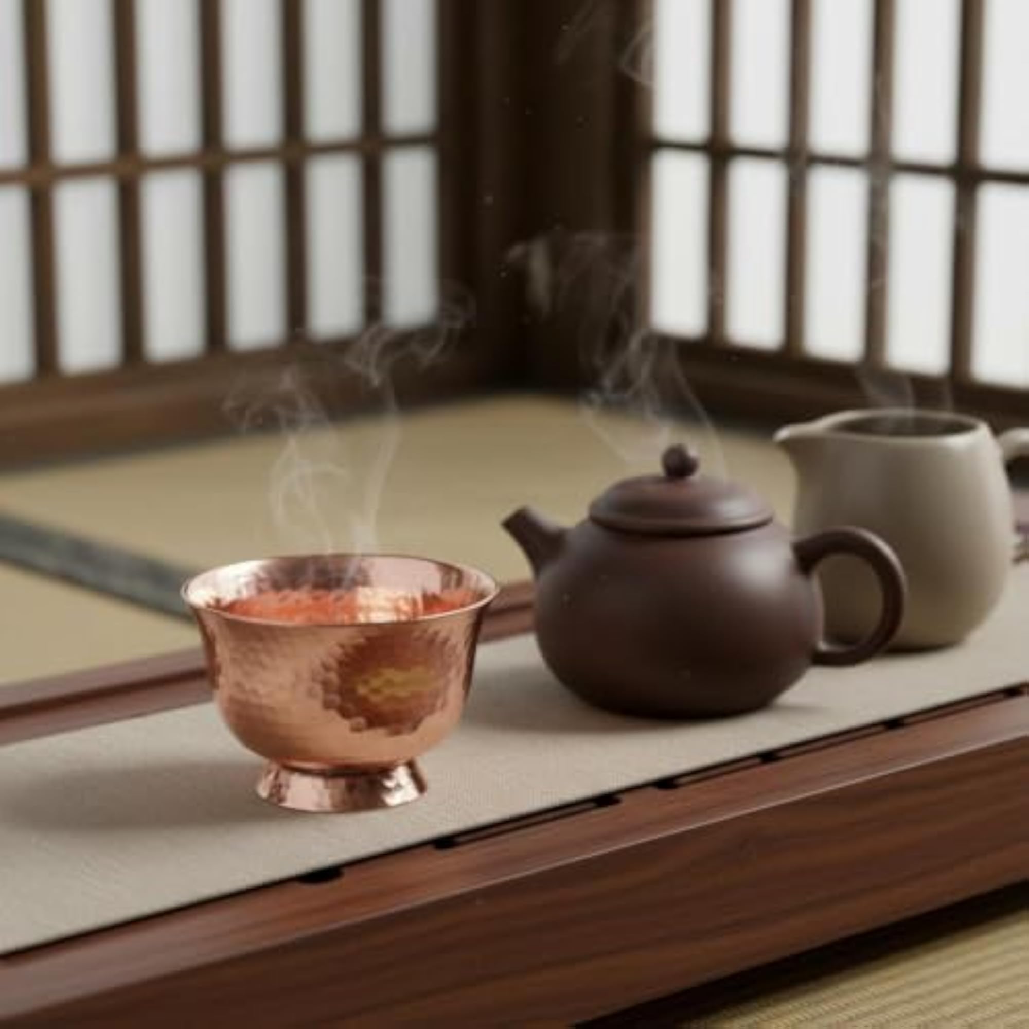 Copper Cup Thickened Copper Tea Cup Reusable Drinkware