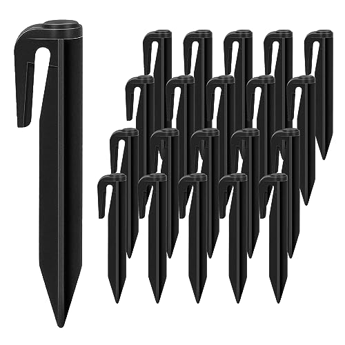 GNAUMORE Gancho Clavos Robot Cortacésped Cable Clavijas,Accesorios para Cortacésped,Piquetas para Robot Cortacésped,Ganchos Universales para Robot Cortacésped,Piquetas Cortacesped 20PC