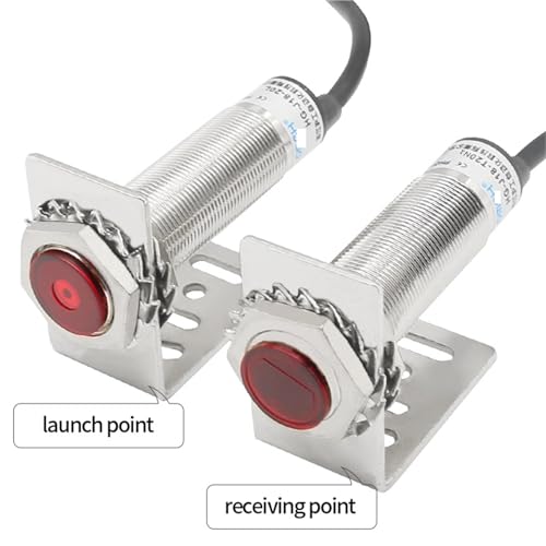 Sensor de haz pasante HG-J18-T20 con punto mínimo ajustable de 1mm y salida PNP NPN 4