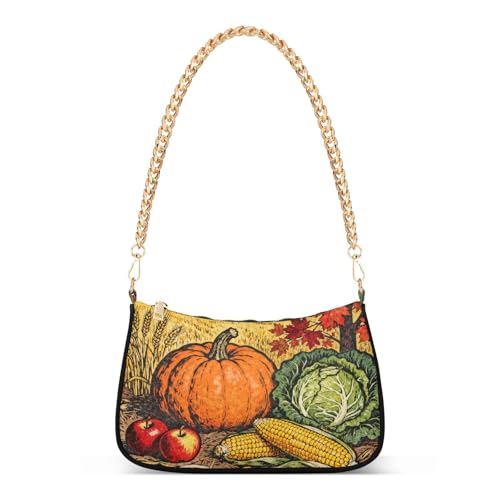 Sac chaîne citrouille d'automne tendance pour femme idéal pour courir au quotidien