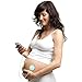 Pixie Tunes Premium Award-Winning Baby Bump Headphones; #1 Pregnancy Speakers to Play Music, Sound and Talk to Your Baby, White