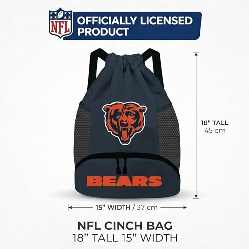 Image of NFL Chicago Bears Cinch Bag - Standard Logo Drawstring Backpack