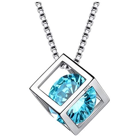 Aurora Tears March Birthstone Necklace for Women Cover