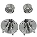 TRQ 2 Piece Front Wheel Bearing & Hub Assembly Set Compatible with 2000-2010 Hyundai Accent 2006-2011 Kia Rio Rio5