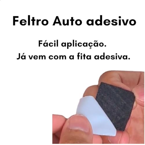 Protetor Móveis Feltro Auto adesivo Placa grande 24x45 Recorte Quadrado Redondo Retangular autocolan