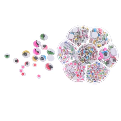 HAWILLOSCH Create Unique Designs Self-Adhesive Eyeballs Boys and Girls Eye Stickers 1 Box of DIY Craft Supplies