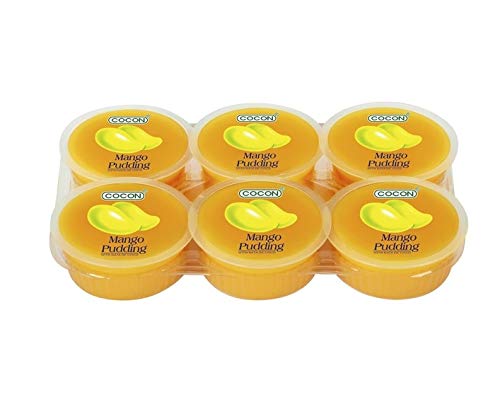 Cocon Nata de Coco Mango Pudding 6-Pieces 80 g