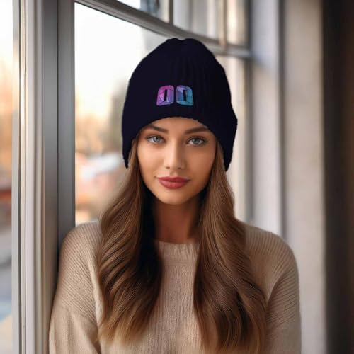 Bonnet navy 00 Number protégeant les oreilles du froid en hiver - 3