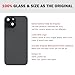 UooFide Back Cover Glass Replacement Compatible with iPhone 15 Plus 6.7-Inches All Carriers with Pre-Installed Plate +Wireless Charging Coil Flex Cable +Flashlight +Microphone +Camera Frame (Black)