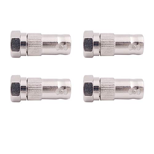 Adaptador F macho a BNC hembra 4 unidades miniatura 2