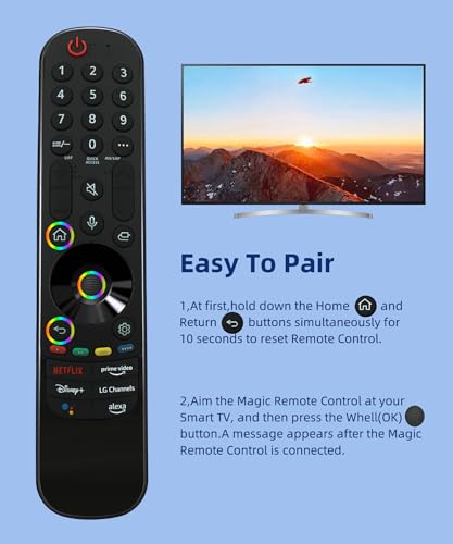 2024 New Magic Remote AN-MR22GA Replacement LG Smart TV Remote with Voice and Pointer Function,Compatible with 2021 2022 2023 LG Smart TV,UHD OLED QNED NanoCell etc (MR22GA)