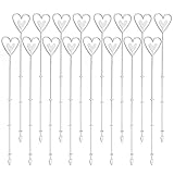 Yzzsjc 160pcs Floral Pick Card Holder 9inch Plastic Straight Head Floral Picks Card Holder Clear...