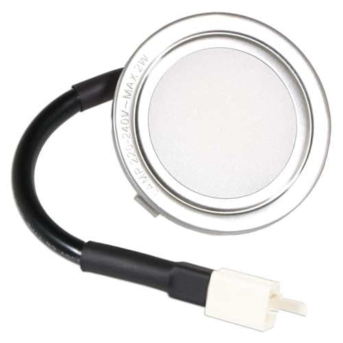 SPARES2GO Universal Cooker Hood LED Light Extractor Vent Lamp Bulb Unit (Silver, 68mm, G4)